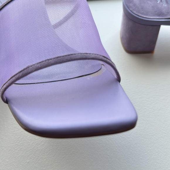 Jeffrey Campbell Malinin Block Heel Sandal Size 8.5 Lilac Purple - Picture 10 of 11